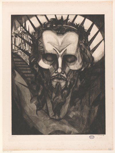 Kopf von Christus von Lodewijk Schelfhout (signed by artist)