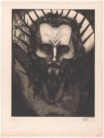 Kopf von Christus von Lodewijk Schelfhout (signed by artist)