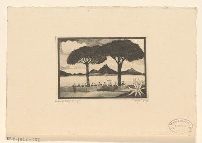 Zwei Bäume von Lodewijk Schelfhout (signed by artist)
