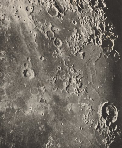 Mondfotografie Capuanus - Bouillaud - Gassendi von Loewy et Puiseux