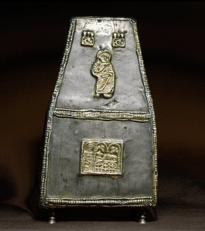 Archäologie des Mittelalters: Silberreliquiar der lombardischen Kunst von Lombard School