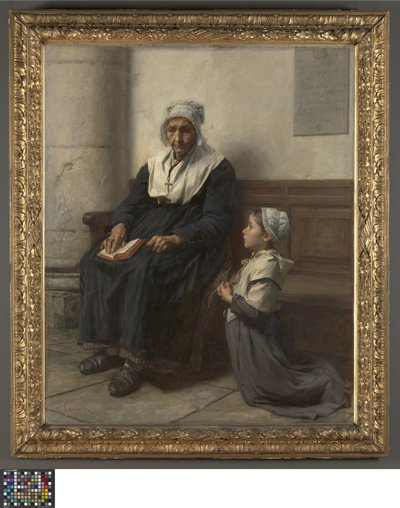 Die Großmutter von Leon-Augustin Lhermitte