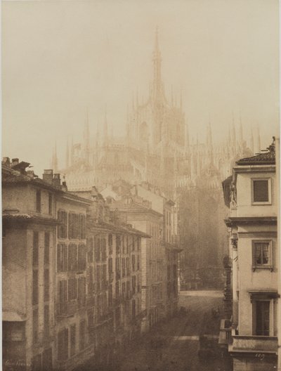 Kathedrale vom Corso Francesco, Mailand von Léon Gérard