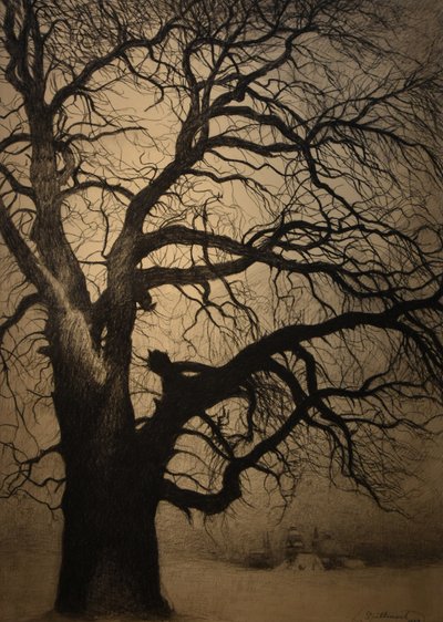 Léon Spilliaert (1881-1946) Baum im Winter von Leon Spilliaert