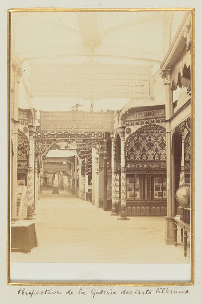 Perspektive der Galerie der Freien Künste von Léon and Lévy