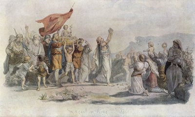Skjold wird König von Dänemark von Lorens Frolich