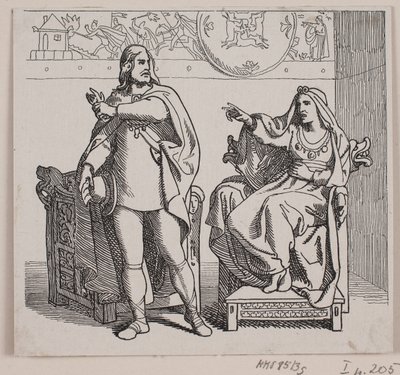 Illustration zu "Svend Tveskægs Zug nach England und die Schlacht bei Svold" von Lorenz Frølich