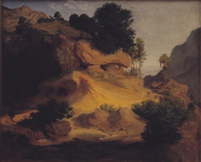 Landschaft bei Subiaco, Italien von Lorenz Frølich