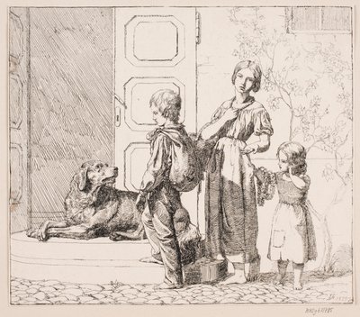 Drei Bettelkinder von Lorenz Frølich