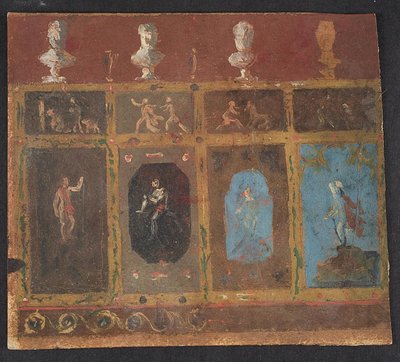 Wanddekorationen für Valhøj 1838/1839 von Lorenz Frølich