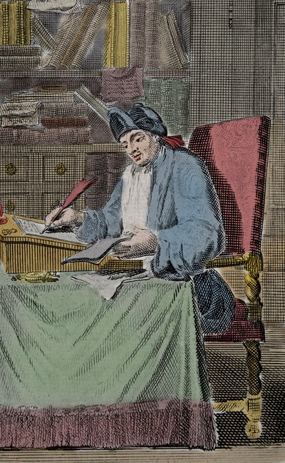 Porträt von Hercules Savinien Cyrano dit Cyrano de Bergerac, französischer Schriftsteller von Lorenz Scherm
