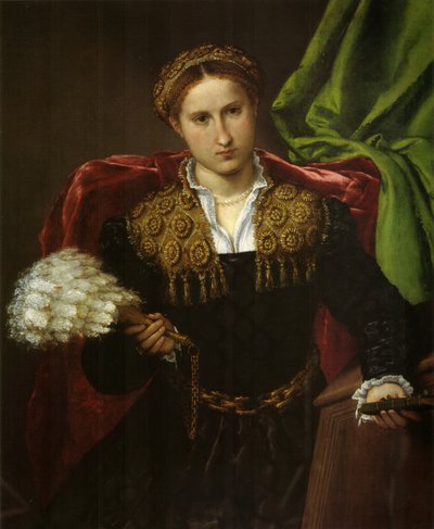 Porträt der Laura da Pola, Gemahlin des Febo da Brescia von Lorenzo Lotto