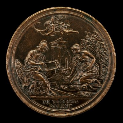 Allegorie mit Minerva, Zeit und einer Sybille [Rückseite], 1725 von Lorenzo Maria Weber