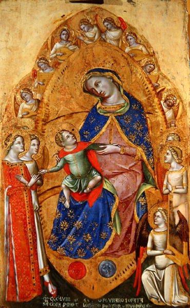 Mystische Hochzeit der Heiligen Katharina von Alexandria von Lorenzo Veneziano
