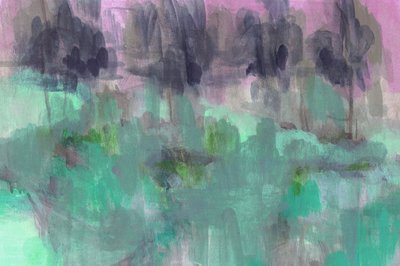 Träumender Türkisfarbener Wald von Lori Ann Folz