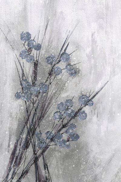 Bereifte blaue Zweige von Lori Ann Folz