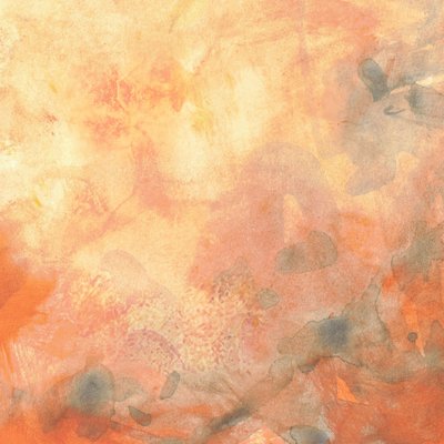 Goldener Pfirsich-Aquarellfluss von Lori Ann Folz