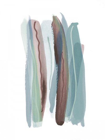 Gedämpfte Aquarellstriche von Lori Ann Folz