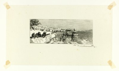 Bercy Wharf, Platte zwei aus Le Long de la Seine et des Boulevards von Louis Auguste Lepère