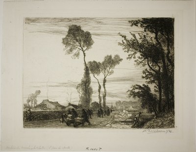 Rückkehr vom Markt von Louis Auguste Lepère