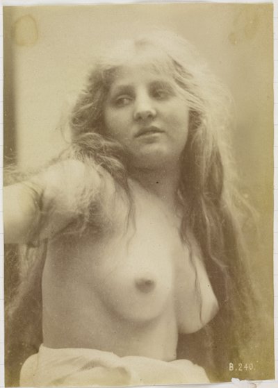 Studie eines weiblichen Aktmodells, Büste von vorne gesehen von Louis Bonnard