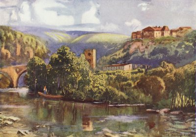 Am Fluss Tajo, Toledo von Louis Burleigh Bruhl