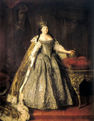 Porträt der Kaiserin Anna Ioannovna von Louis Caravaque