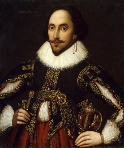 Porträt des britischen Dramatikers William Shakespeare von Louis Coblitz