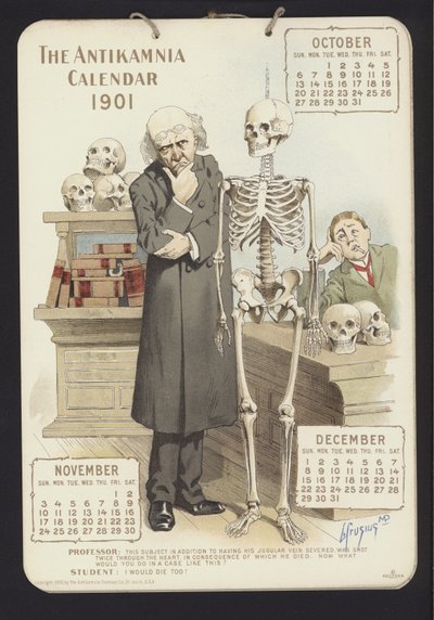 Illustration für Antikamnia Kalender von Louis Crucius or Crusuius