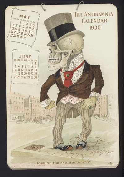 Illustration für den Antikamnia-Kalender, 1900 von Louis Crucius or Crusuius