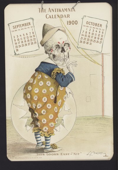 Illustration für den Antikamnia-Kalender, 1900 von Louis Crucius or Crusuius