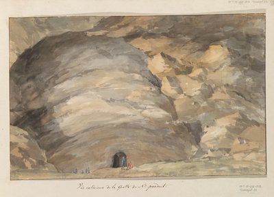 Außenansicht der Grotte Santa Maria Capella von Louis Ducros