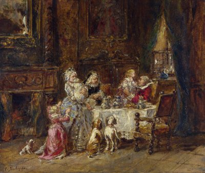 Großvaters Geburtstag von Louis Eugene Gabriel Isabey