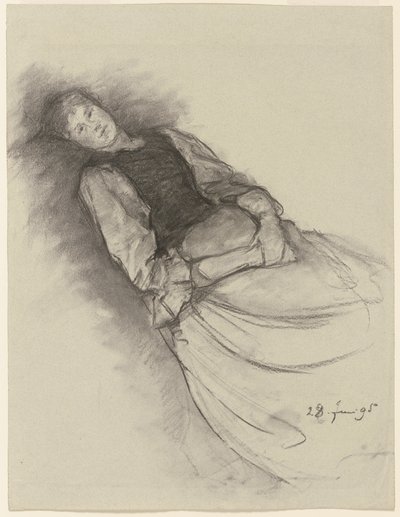 Die ruhende Anna Auer von Louis Eysen