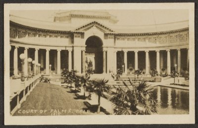 Hof der Palmen, Pan Pacific International Exposition (P.P.I.E.) von Louis Fleckenstein