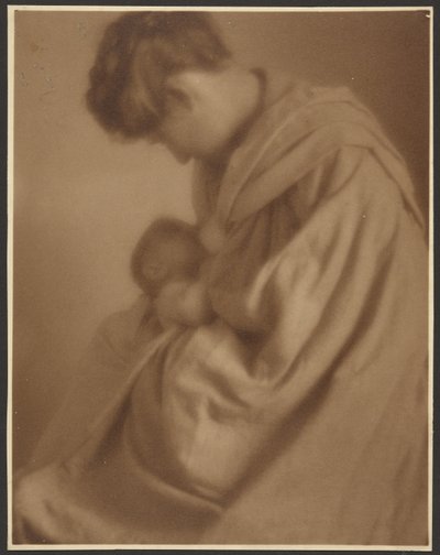 [Porträt einer Mutter mit Baby] von Louis Fleckenstein