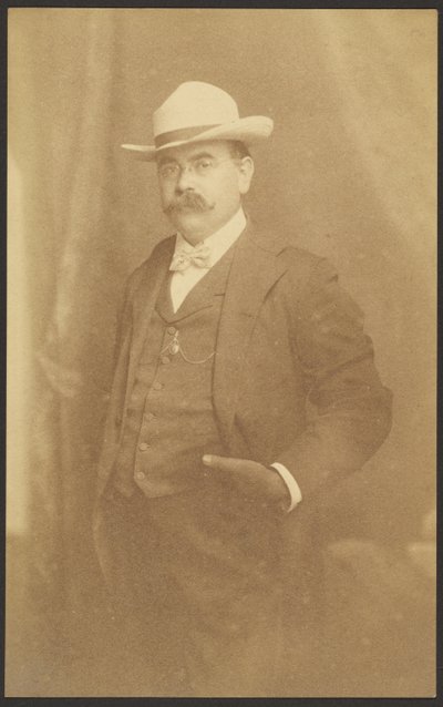Selbstporträt stehend von Louis Fleckenstein