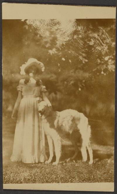 [Frau und Hund] von Louis Fleckenstein