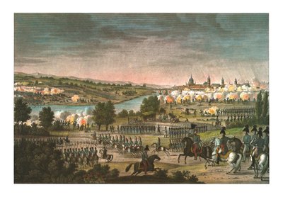 Schlacht von Dresden, 26. August 1813, um 1850 von Louis Francois Couche
