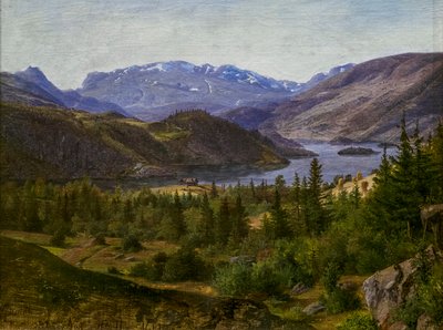 Blick auf den Slidre-Fjord von Louis Gurlitt