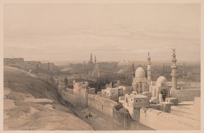 Ägypten und Nubien: Band III - Nr. 26, Kairo, Blick nach Westen von Louis Haghe