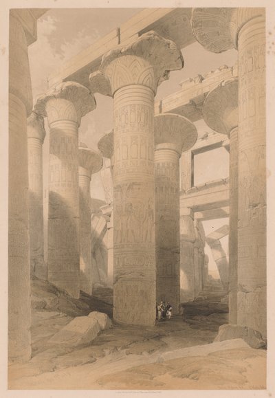 Ägypten und Nubien: Band II - Nr. 14, Karnak, 1838 von Louis Haghe