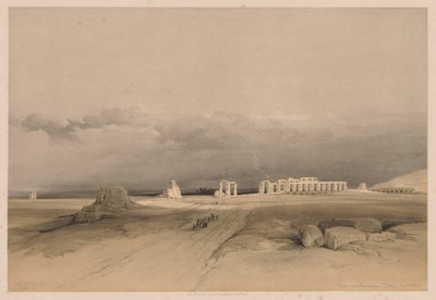 Ägypten und Nubien: Band II - Nr. 8, Ruinen des Memnoniums, Theben, 1838 von Louis Haghe