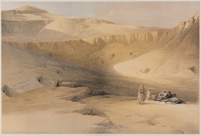 Ägypten und Nubien, Band II: Eingang zu den Gräbern der Könige von Theben, Bab-El-Malouk, 1848 von Louis Haghe