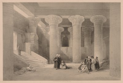 Ägypten und Nubien: Band I - Nr. 24, Tempel in Esneh, 1838 von Louis Haghe
