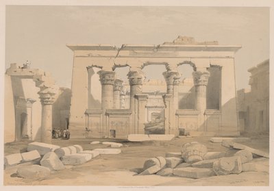 Ägypten und Nubien: Band I - Nr. 28, Portikus des Tempels von Kalabsha von Louis Haghe