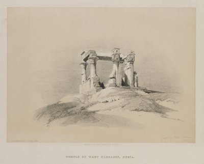 Ägypten und Nubien, Band I: Tempel von Wady Kardassy in Nubien von Louis Haghe