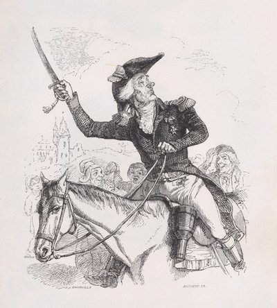 Der Marquis von Carabas aus Die vollständigen Werke von Béranger, 1836 von Louis Henri Brévière