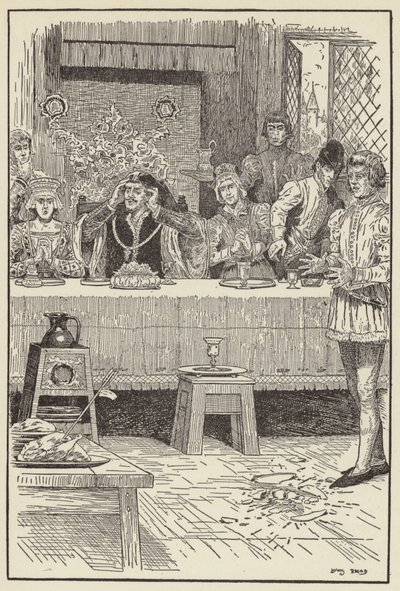 Ein Pfeil kam durch das offene Fenster geflogen von Louis John Rhead