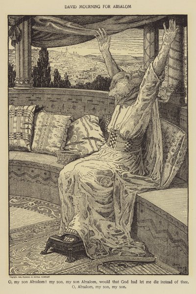 David trauert um Absalom von Louis John Rhead